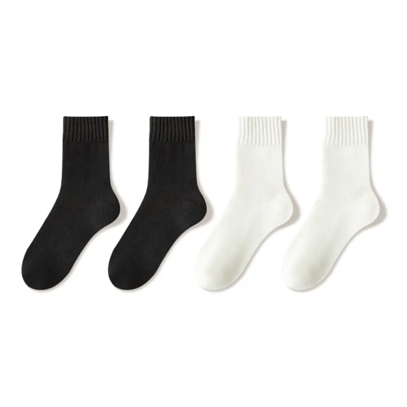 JIAZINI Mid Calf Socks Men's 4 Pack-49