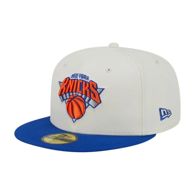 Nba New York Knicks New Era Victory Grove Vintage Sidepatch Sneaker 59Fifty Fitted Hat-0