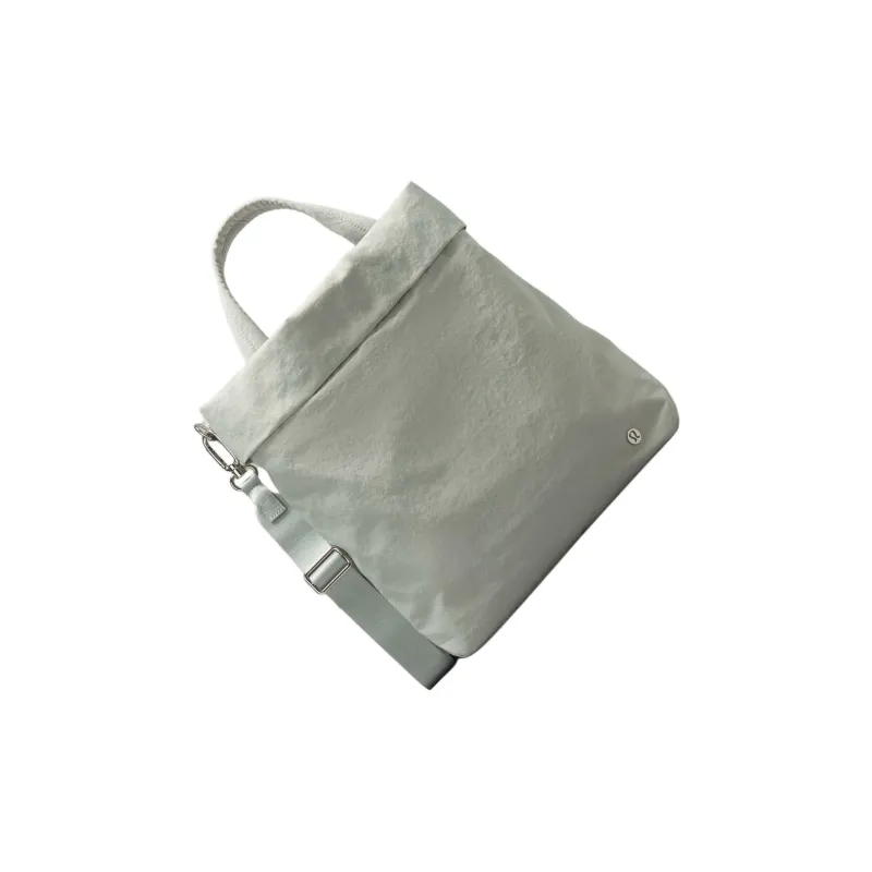 Lululemon Recycled Polyester Handbag, Shoulder Bag, Crossbody Bag Regular Unisex Jade Gray-2
