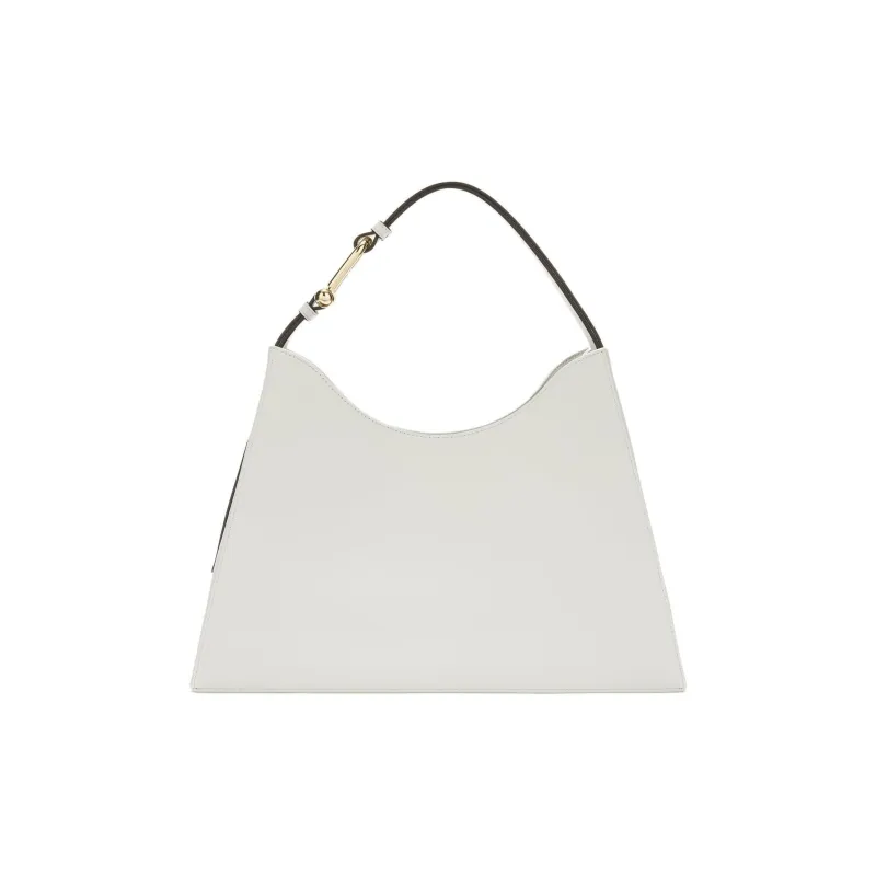 Furla Calfskin One Shoulder Handbags Large Size Women's Cotton Candy White-2