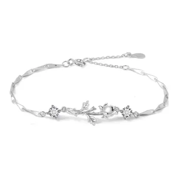 DONGFANGJIE S925 Silver Bracelets Women's Gift Material Girlfriend