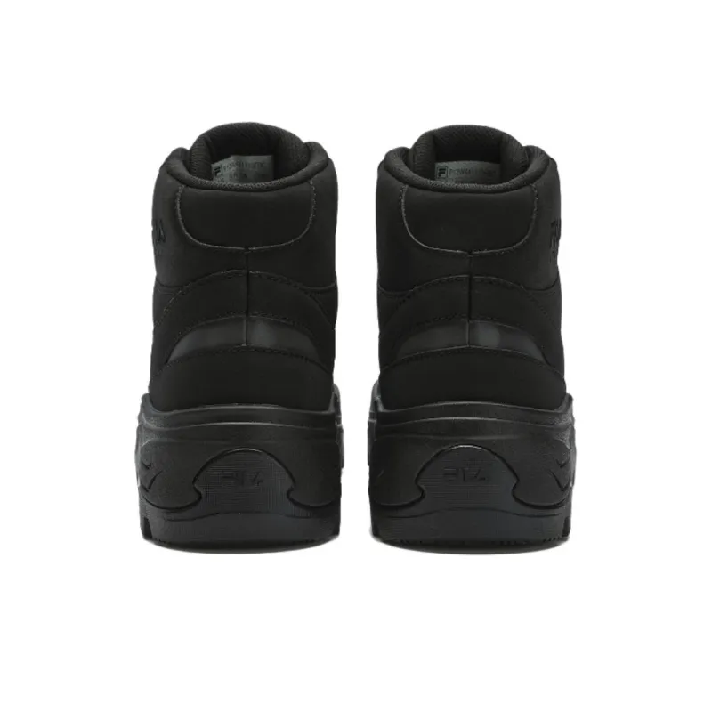FILA AMICA Anti Slip Wear Resistant Mid Top Casual Shoes Women's Black-2