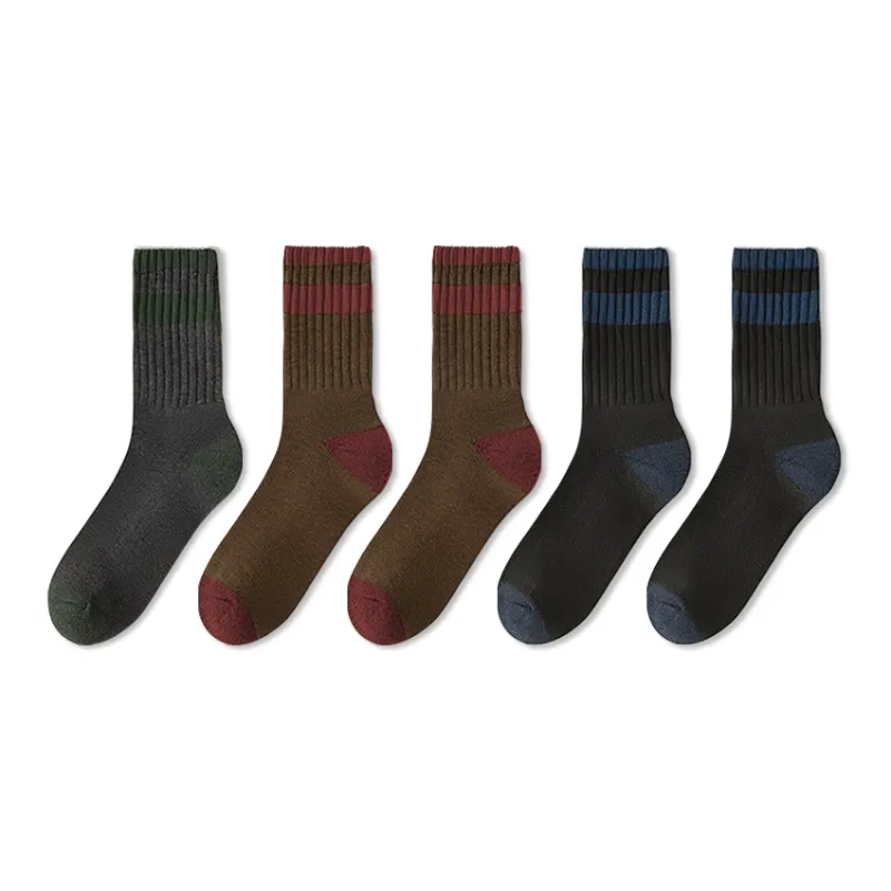 Mulong Family Mid Calf Socks Men's 5 Pack-4