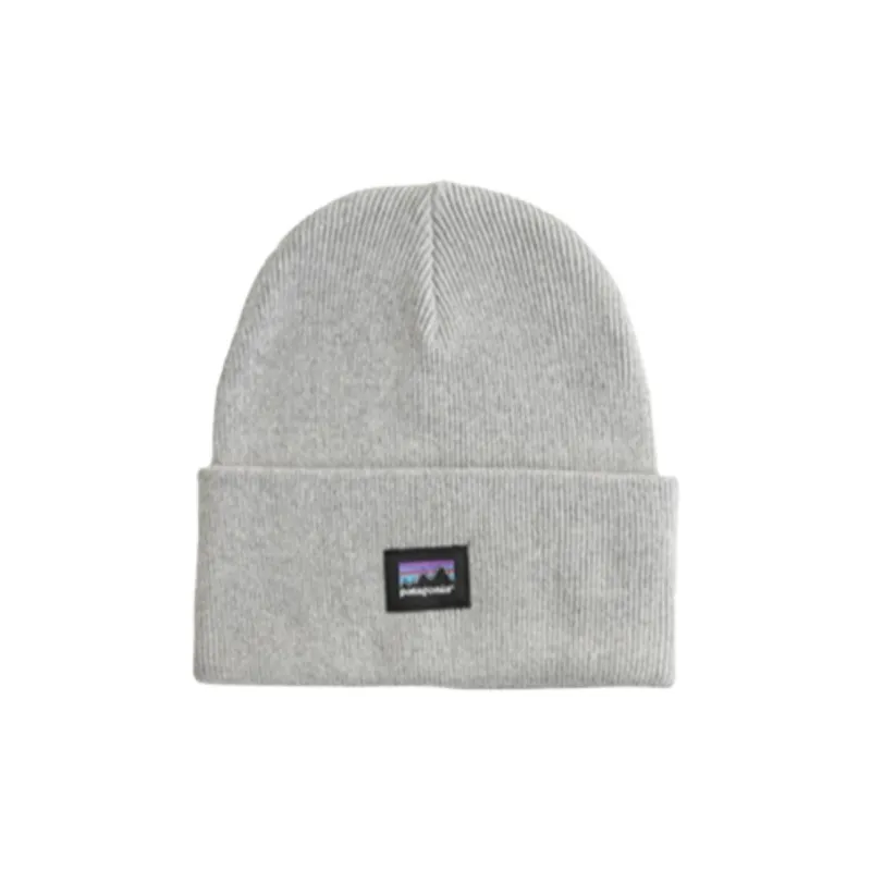 Patagonia Cotton, Polyester Beanies Unisex Gray-0