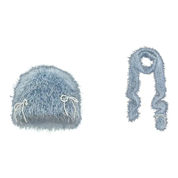 MUSTKOO Plush Yarn Beanies Women's-11