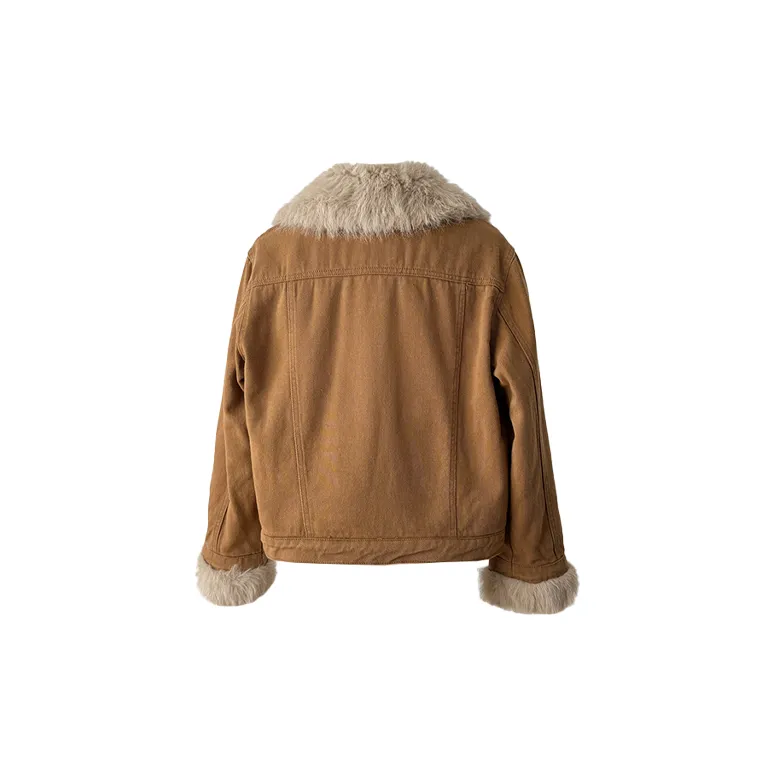 CPAURA Jackets Coats Women's Brown-1