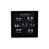 Autumn Letter Stud Earrings Set