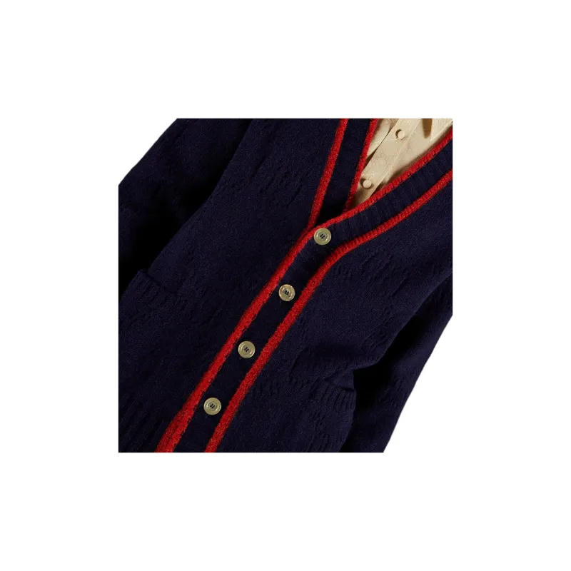 GUCCI FW22 Sweater Men's Navy Blue-4