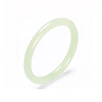 Seven Little Craftsmen Hetian Jade Bangle Pale Greenish White Jade Women's