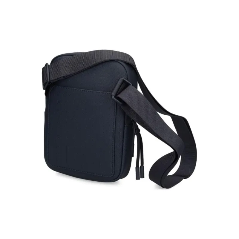 LACOSTE Coated Canvas Bag, Crossbody Bag, Shoulder Bag Regular Men's Marine Blue-2