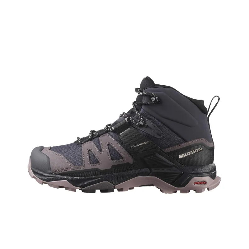 SALOMON X Ultra 4 Water Resistant Slip Resistant Short Outdoor Boots Women's Black-0