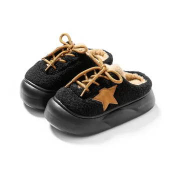 BASIC HOUSE Odor-Resistant Abrasion-Resistant Wrap-toe Slippers Women's