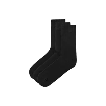 ZARA Mid-Calf Socks Men's 3 Pack Black
