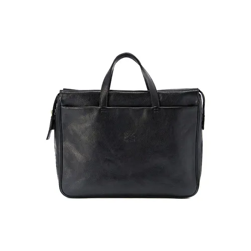 Il Bisonte Cow Leather Portable Briefcases Women's Black