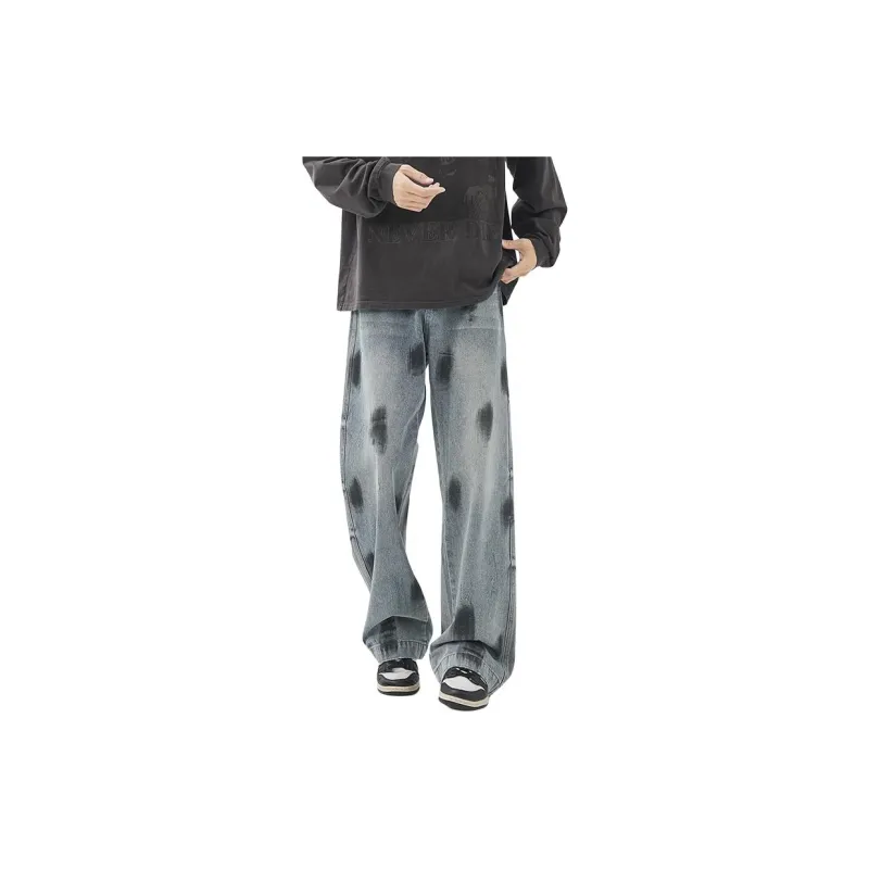 IJRJ Jeans Unisex Vintage Blue-5