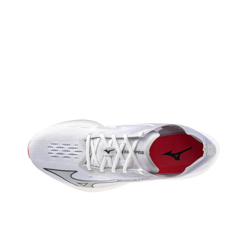 Mizuno Wave Rebellion Pro 2 Breathable And Wear resistant Low Top Casual Running Shoes Men's White Purple-2