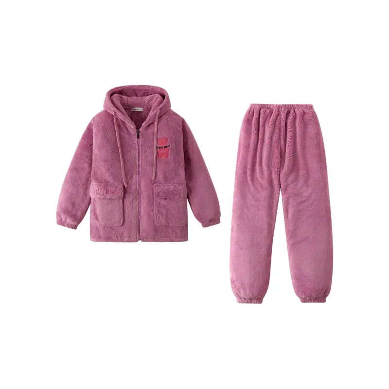 QINZUIMAO Pajama Set Women's Petal Pink-0