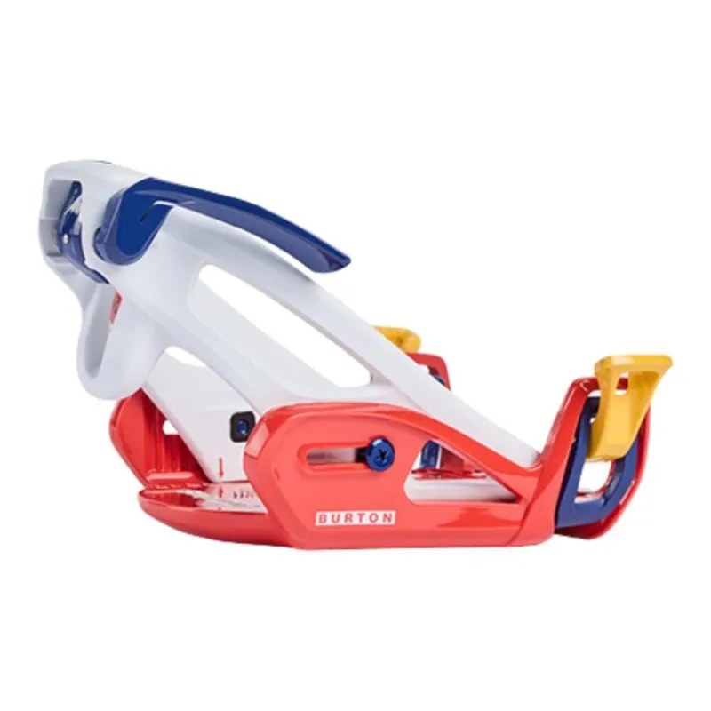 BURTON Step On GROM Single Snowboard Ski Bindings Kids' Red Blue White-1