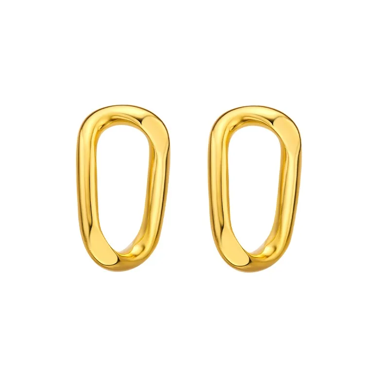 ME LUXE S925 Silver Classic And Versatile Fashion Normcore Style Ultra Cool Hoop Earrings Women's-5