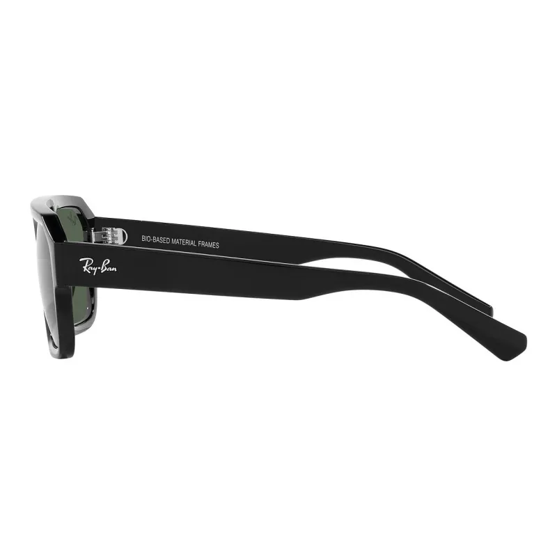RayBan Acetate Irregular Shape Sunglasses Unisex Black-2