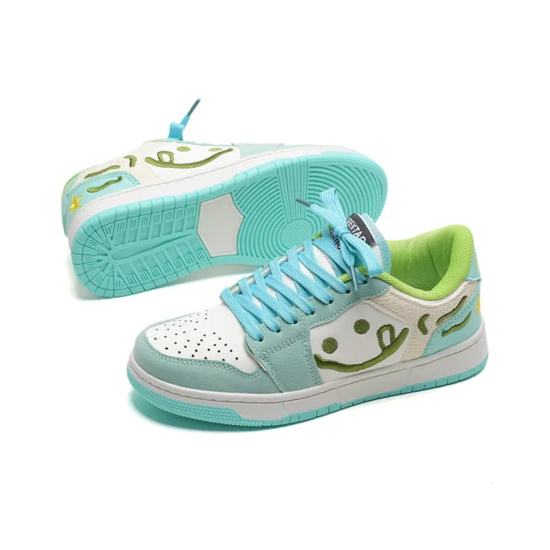 7 SEVFUN Wear resistant And Lightweight Low Top Skateboard Shoes Unisex Grass Green-6