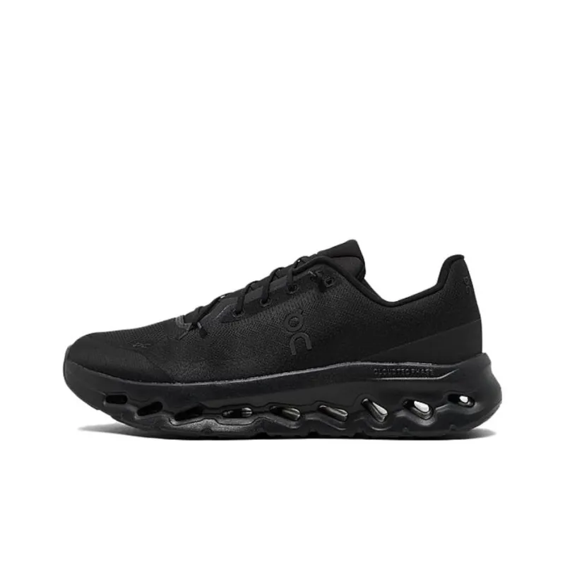 On Anti Slip Wear Resistant Low Top Casual Running Shoes Men's Black-0