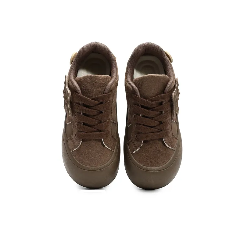 Dafu Leaps Forward Puffy Shoes Anti-Slip And Wear-Resistant Breathable Low-Top Skateboard Shoes Women's-7