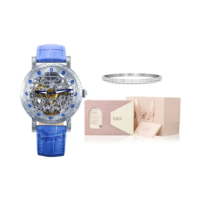 VRQ Faith Series Automatic Mechanical Movement Watch Women's Watch Cut-Out Dial-0