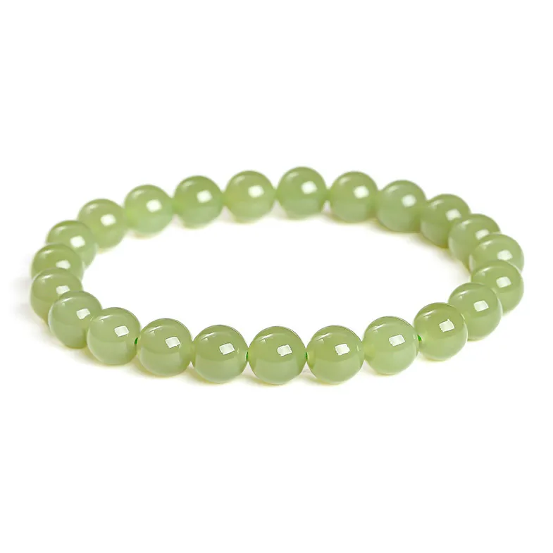 YANFEI Hetian Jade Bracelets Pale Greenish White Jade Unisex-0
