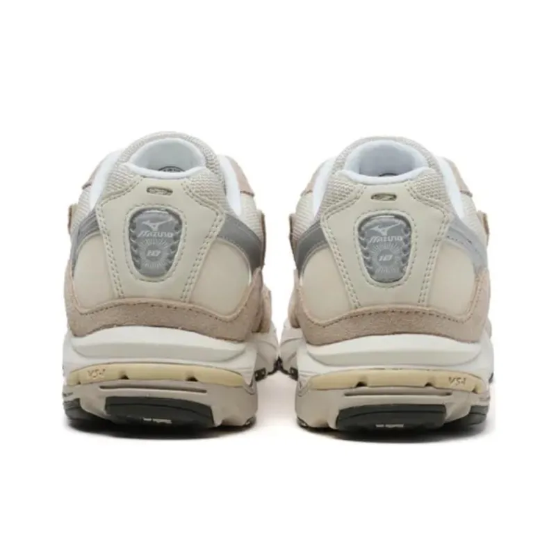 Mizuno Wave Rider 10 Anti Slip Wear Resistant Low Top Running Shoes Unisex Beige Brown-4