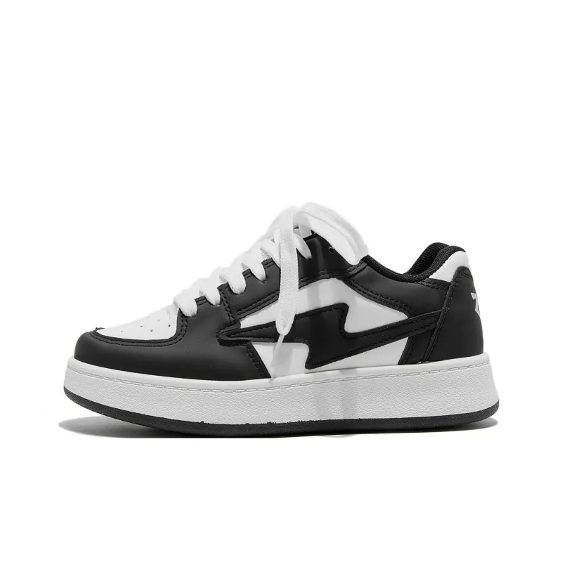 Komanic Non slip Lightweight Low Top Skateboard Shoes Women's White-13