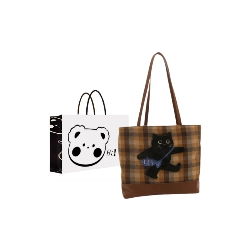 NX DOUGHNUT Woolen Tote Bag, Shopping Bag, Shoulder Bag Unisex Multicolor-5