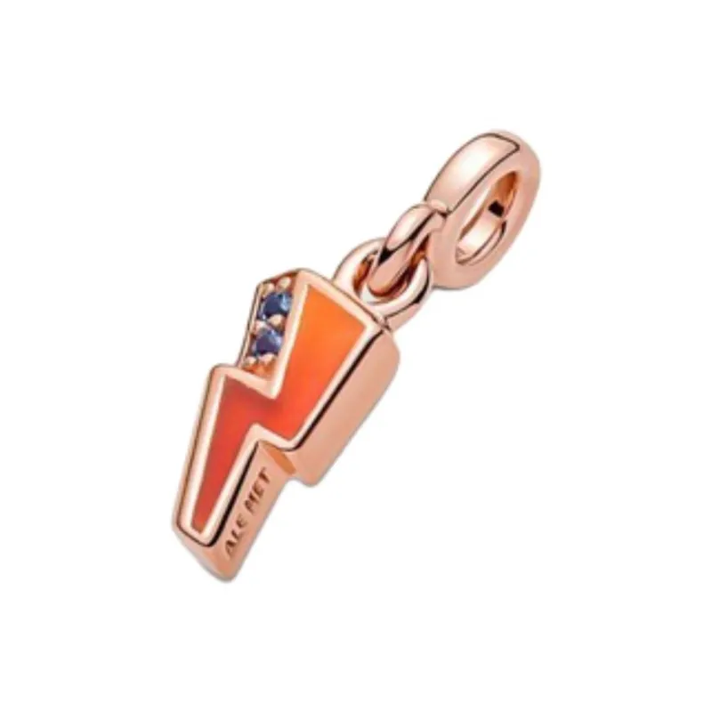 Pandora 925 Sterling Silver Charms / Pendants Women's Rose Gold-1
