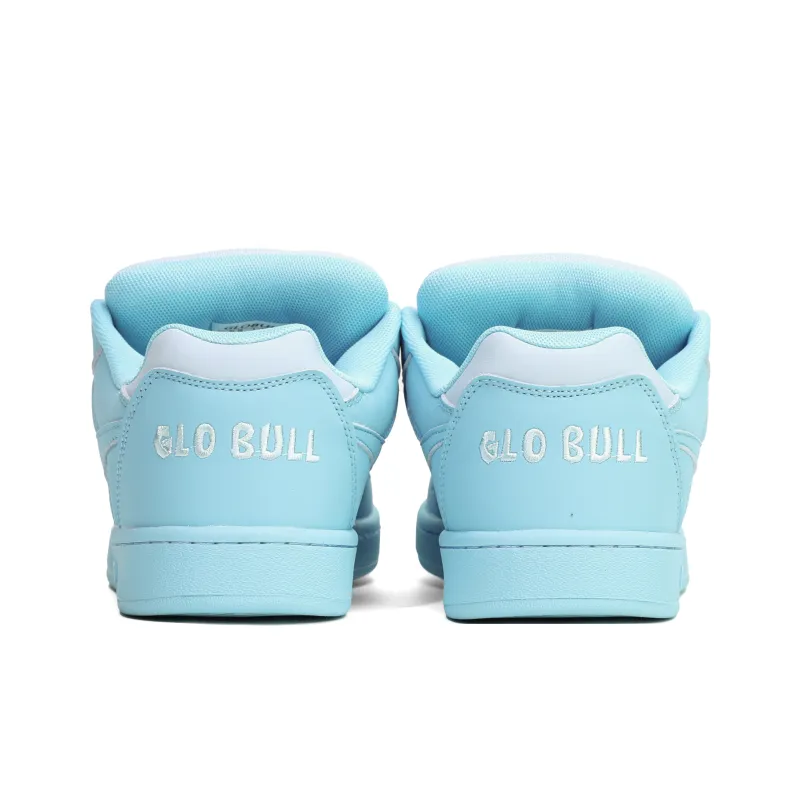 GLO BULL Puffy Shoes Coverage Wear Resistant Lightweight Breathable Slip Resistant Low Top Skateboard Shoes Unisex Aqua-4