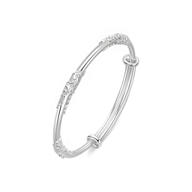 Phoenix Temple Jewelry 999 Fine Silver Sterling Silver Bracelets Women's-13