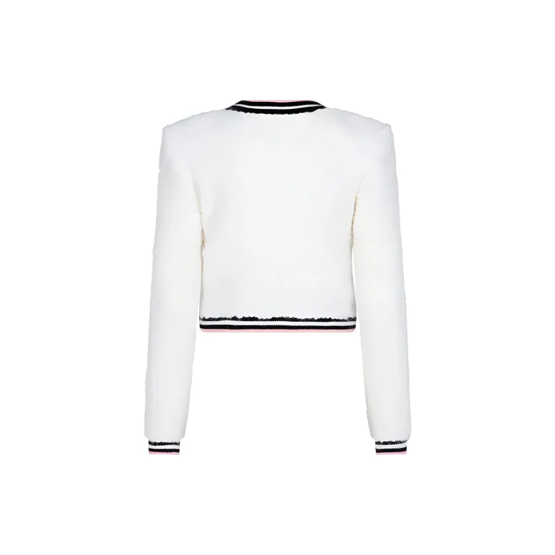BALMAIN Contrasting Stripe Trim Jacket-1