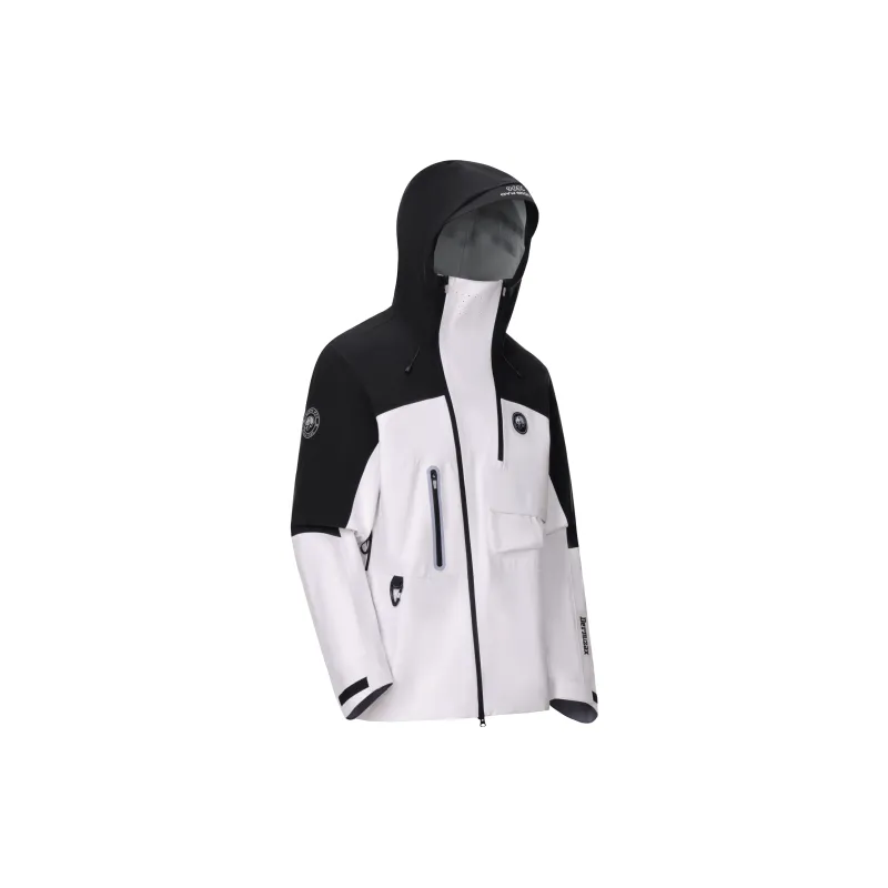 Panda China Panda Series Water Resistant Windproof Wear Resistant Water Repellent Windbreaker Jacket Unisex Pitch White-2