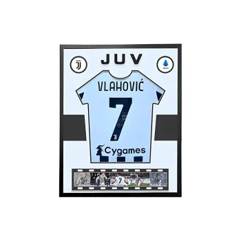 Yi Shot Jersey Juventus Soccer Club, Includes SA Certificate, Framed And Exquisite Collection Unisex