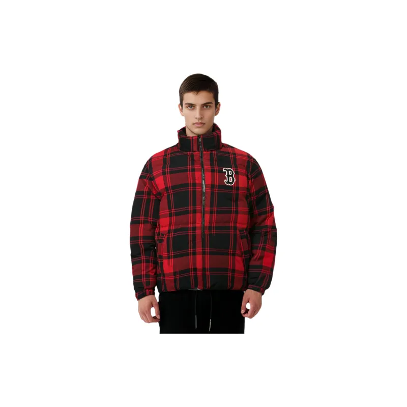 MLB Mlb Base Logo Puffer Jacket Unisex Red-2