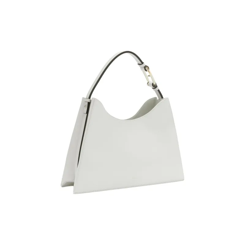 Furla Calfskin One Shoulder Handbags Large Size Women's Cotton Candy White-1