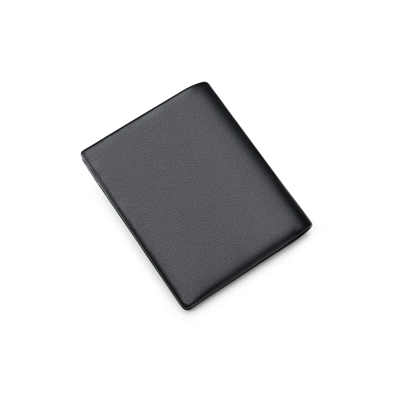 WilliamPOLO Cow Leather Wallet Men's Black-8