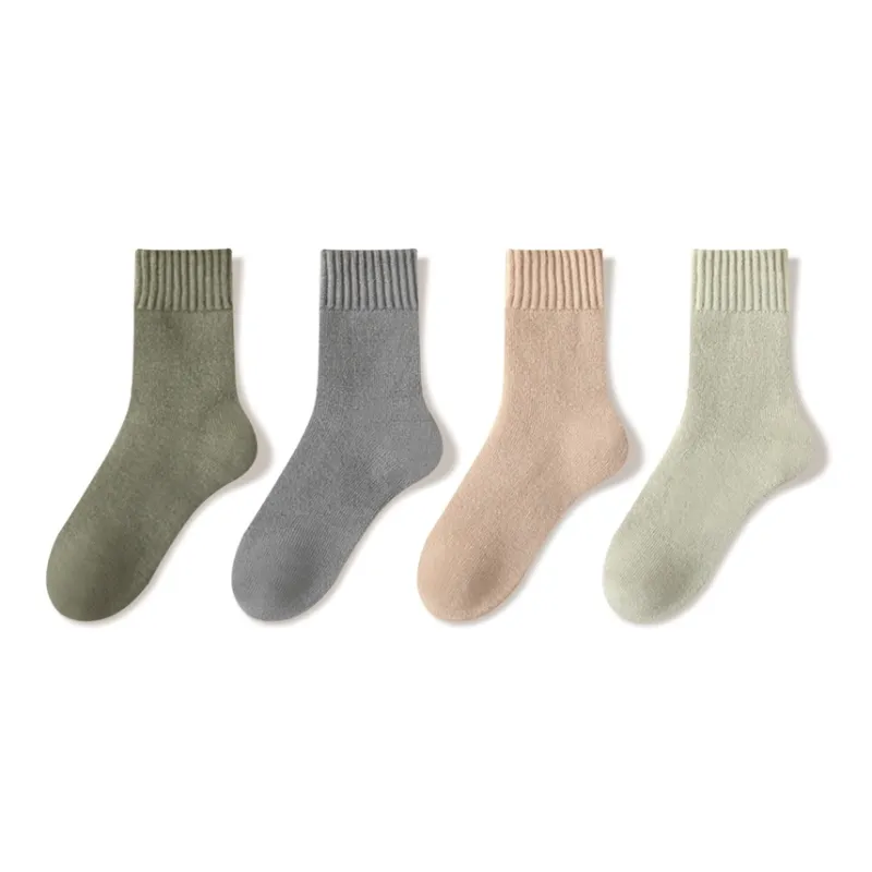 JIAZINI Mid Calf Socks Men's 4 Pack-6
