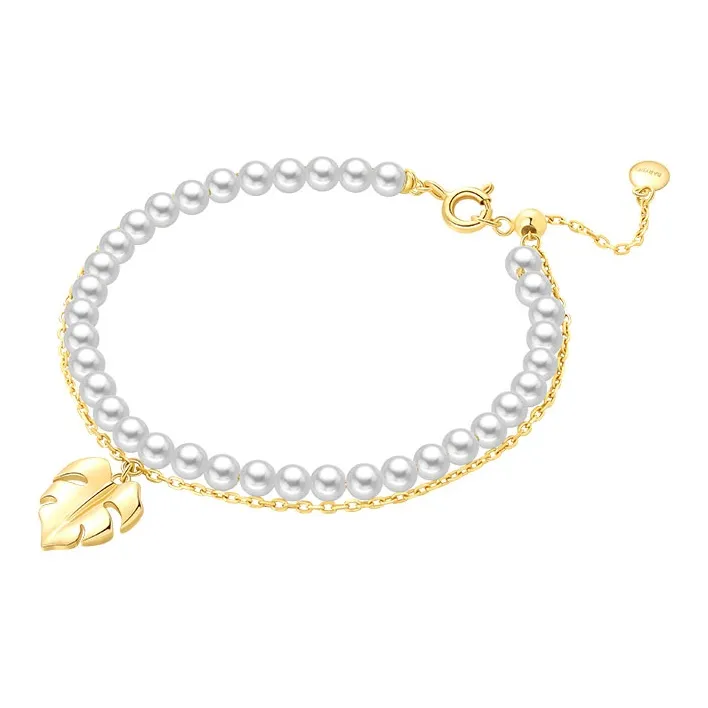 BABYBEI Shell Pearl Bracelets Women's-1