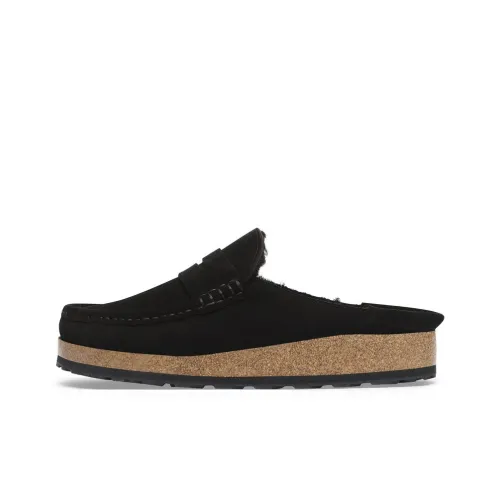 Birkenstock Naples EVA Abrasion-Resistant Wrap-toe Slippers Men's Black Narrow Fit