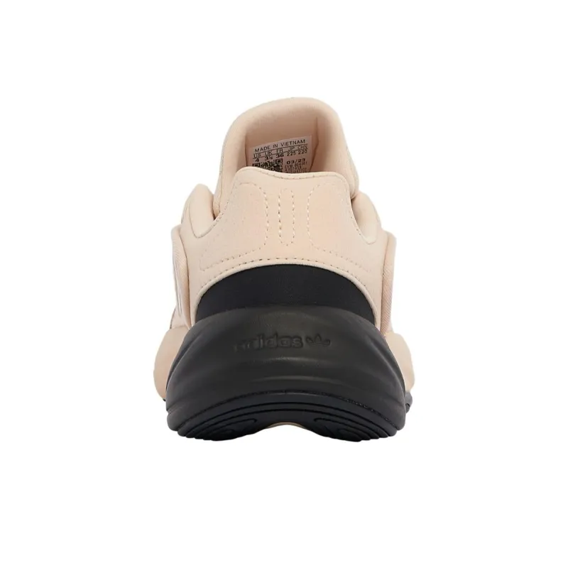 Adidas Originals Ozelia Slip Resistant Breathable Low Top Kids' Running Shoes Beige Black Teenagers-3