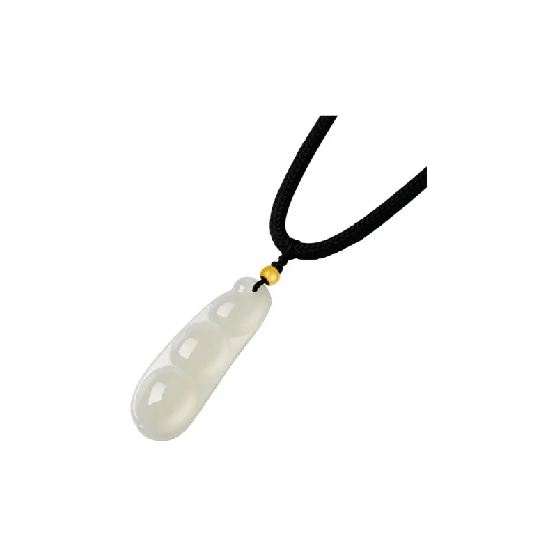 CHOW TAI SENG Necklaces Pale Greenish White Jade Unisex-1