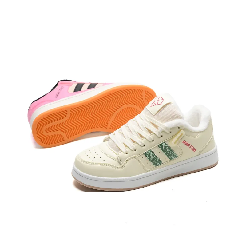 ABCIO Slip Resistant Water Resistant Height Increasing Low Top Skateboard Shoes Unisex Mismatched-3