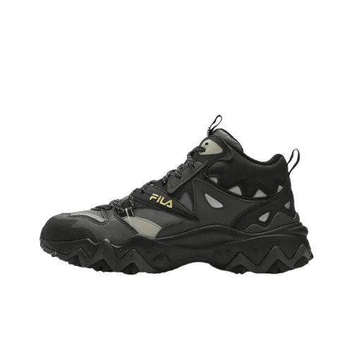 FILA Oakmont 2 Supportive Cushioning Mid-Top Casual Shoes Men's Black Green
