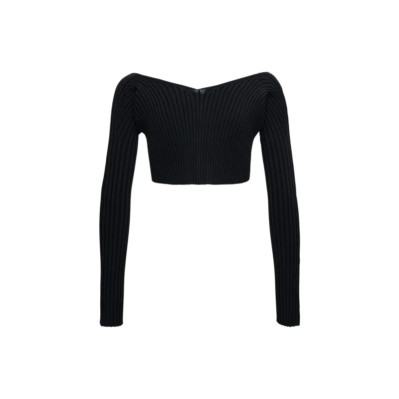 Jacquemus La Maille Pralu Cropped Cardigan-1