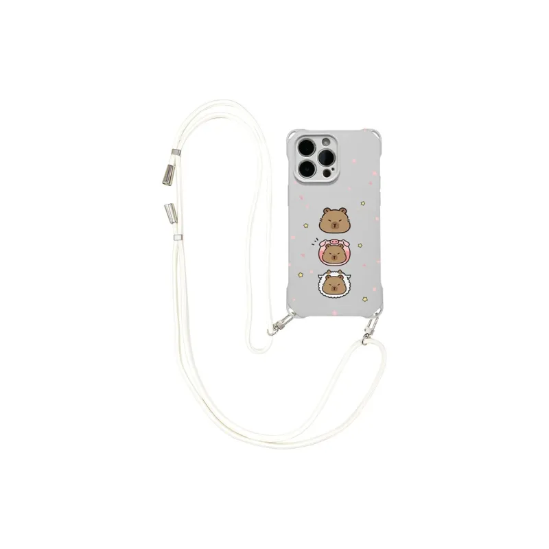 Sen Dog Silicone Material Backpack Style With Lanyard Phone Cases Compatible With IPhone 16 Pro Max/Pro/Plus/15/14/13-2